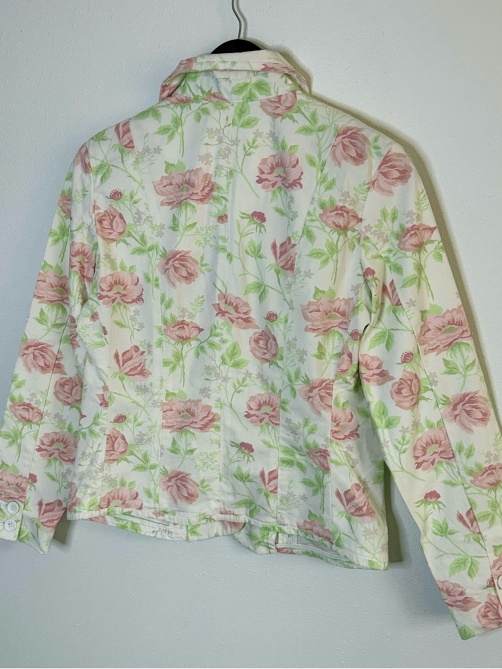American Rag Floral Blazer Jacket NWT Medium Pink Rose Cottagecore - Picture 7 of 11